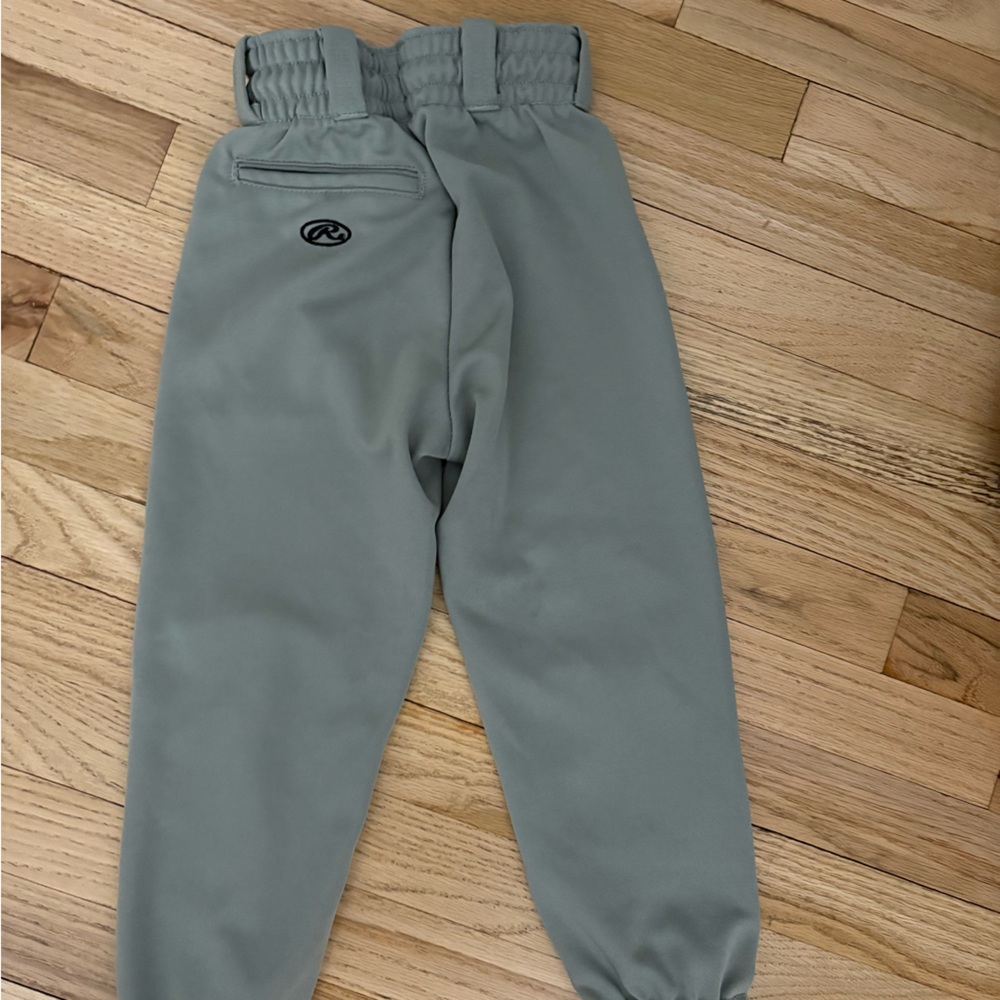 Rawlings Light Gray Elastic-Waist boys baseball Pants